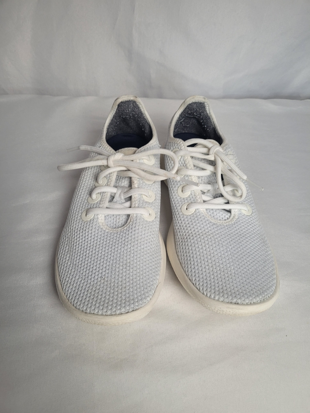 Allbirds Women Tree Runners White Mesh Lace Up Sneakers Size 8 - Picture 2 of 9
